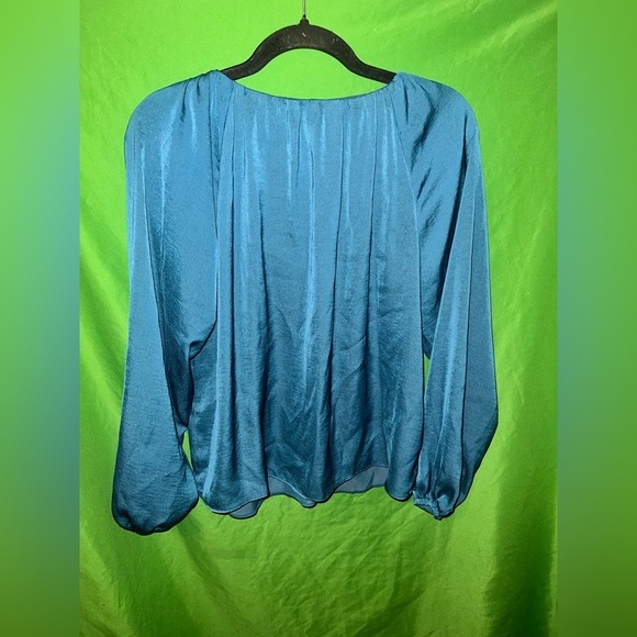 NWT Ann Taylor Elegant Blue Women's Top size Small Petite - Picture 4 of 6